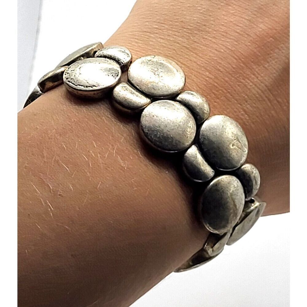 Vintage 90s Bubble Stretch Bracelet 7.3in